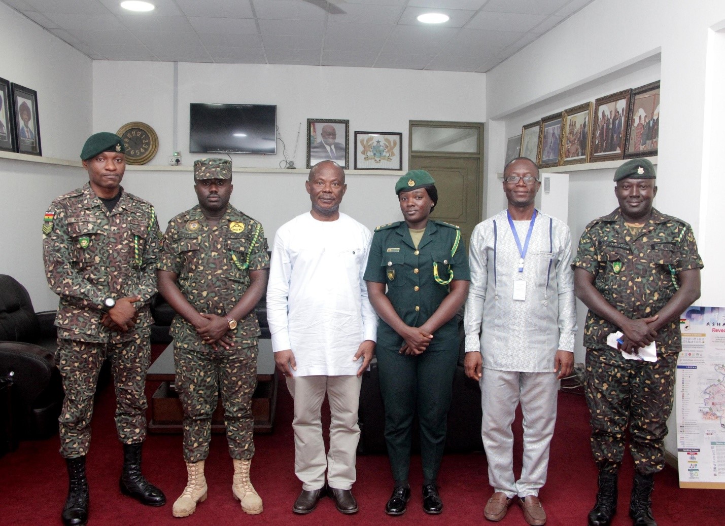 Ghana Immigration Service Interacts with International Students of KsTU
