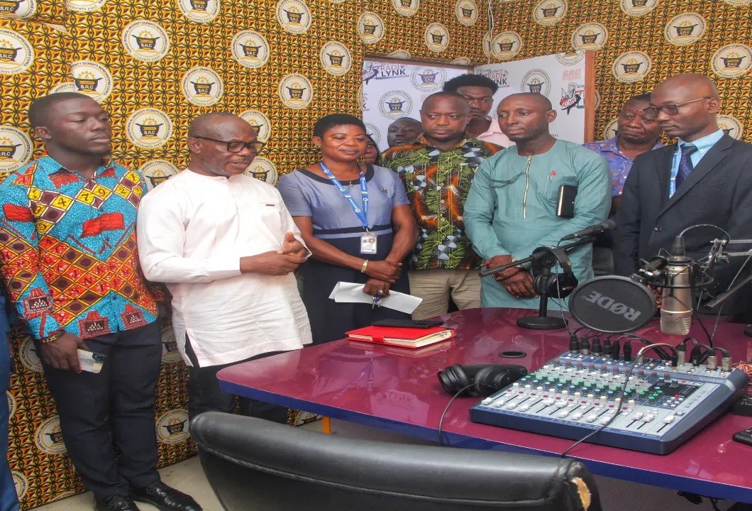 The 2022/2023 Student Representative Council (SRC) of Kumasi Technical University (KSTU) has officially handed over Radio Lynk, the University's esteemed radio station operating at 97.5 FM, to the management. After experiencing a period of decline, Radio Lynk is now poised for a triumphant comeback, thanks to the remarkable efforts of the SRC. The station's extensive renovations signify a revival of its former glory and an opportunity for the KSTU community to express themselves, promote the University's image, and foster a dynamic campus environment.  The SRC President, Mr. Isaac Mensah, expressed his delight and gratitude during the handing-over ceremony, acknowledging the collaborative effort that led to this achievement. He emphasised that Radio Lynk would serve as an essential mouthpiece of the University, playing a pivotal role in showcasing the institution's values and providing students with a platform for self-expression. Mr. Mensah's enthusiasm and dedication to revitalizing Radio Lynk resonated with the students and faculty.