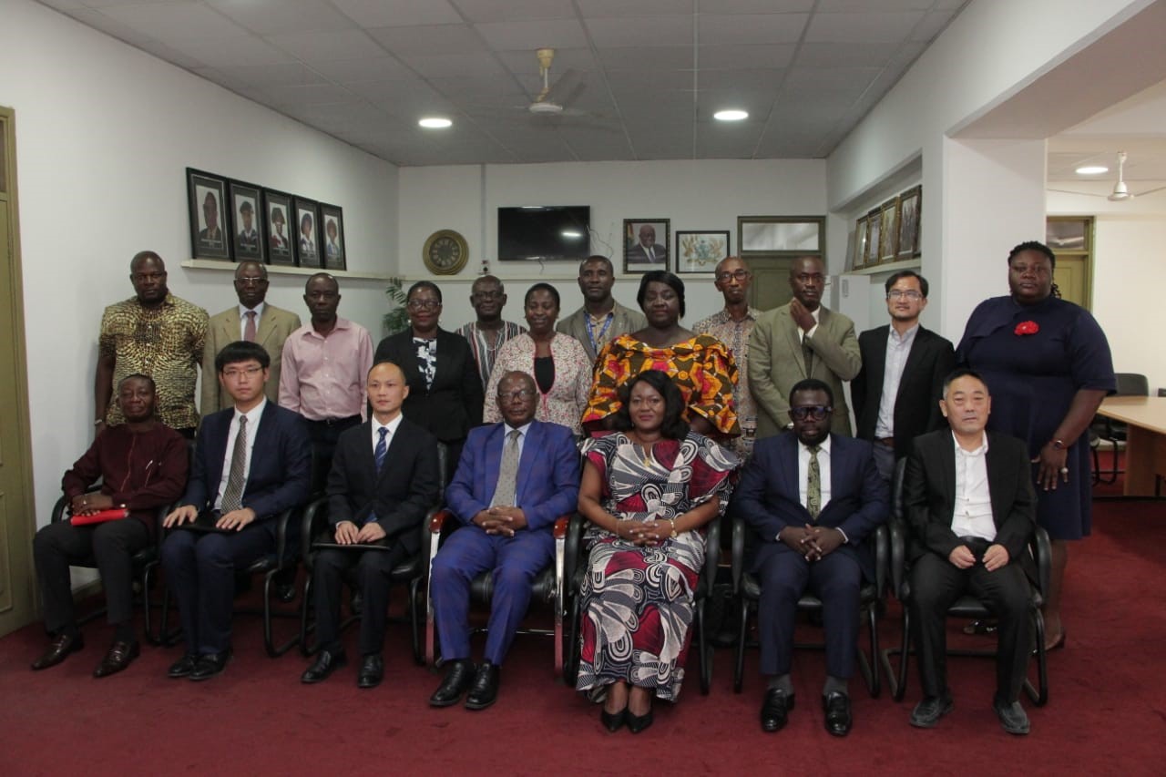 Picture: Some officers of KsTU, RZPT, AVIC International and the Deputy Director-General of CTVET (seated at 5th position from left).
