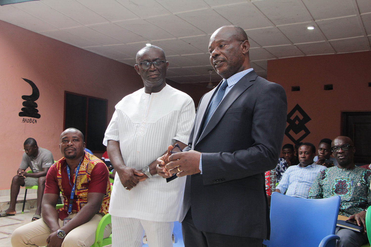 A delegation from Kumasi Technical University (KsTU) led by the Vice-Chancellor (VC), Ing. Prof. Osei-Wusu Achaw paid a courtesy call on the Juansa Traditional Council to follow up on an ongoing project of setting up a satellite campus of the University at Juansa in the Asante Akim North Municipality.  Prof. Osei -Wusu Achaw informed the Chiefs of Juansa that the University Council has approved the request and that KsTU was ready to work with the stakeholders to set up the Satellite Campus at Juansa. The VC said, it is through the efforts of Member of Parliament (MP) for Asante Akim North, Hon. Andy Kwame Appiah-Kubi and the CEO of Ghana Gas Dr. Benjamin K. D. Asante that have led to the intended establishment of an extension campus of KsTU at Juansa in the Asante Akim. He also assured the traditional leaders that plans were far advanced to get an institutional accreditation as early as possible so that the University can begin its operations in the Municipality.  The Committee set up to propose a strategy for the smooth takeoff of the Campus comprised some members of the Traditional Council, the Office of the MP and the University. Issues to be addressed by the Committee included smooth conclusion of all land documentation for the project, proposing the required additional infrastructure to fill the infrastructural gaps identified by the Committee; estimating the cost of administrative operations including transportation, stationery, computers among other things, that are required for the full running of the Campus.  Hon. Appiah-Kubi on his part, expressed satisfaction with the progress of work and was of the firm belief that the contractor will complete the project earlier than scheduled. He also underscored the immense benefits the Campus could bring to the Juansa Municipality. He mentioned that apart from creating direct jobs for the citizens of Juansa and its environs, the presence of the Campus alone could soar up business activities for food vendors, retail shop operators, hostel facility operators and man