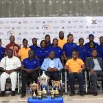 A group photograph featuring Prof. Smart Sarpong (seated, center), Director of the Institute of Research, Innovation and Development (IRID); Prof. Abena Obiri-Yeboah (seated, second from right), Pro Vice-Chancellor of Kumasi Technical University; and members of the IRID project team