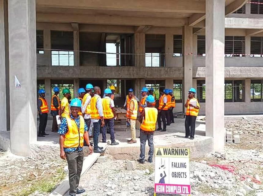 University Management Inspects Ongoing Project At Adako Jachie