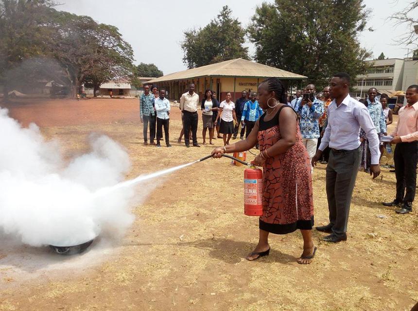 Accident Prevention and Fire Fighting Training Programme for Staff and Vendors of KsTU